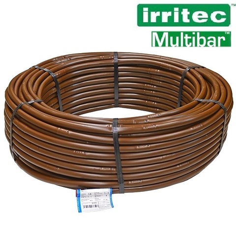 Капельная линия Multibar 2,3 l/h, 30 cm, 16mm, компен. Бухта 100м. IRRITEC (коричневый)